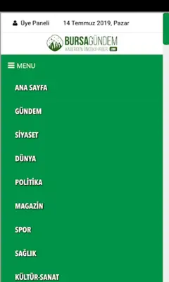 Bursa Gündem android App screenshot 0